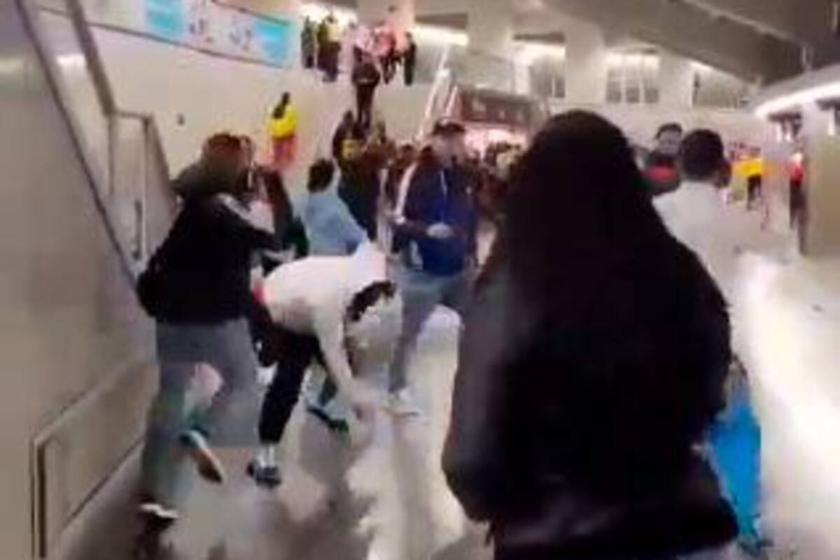 Vergonzoso video: hinchas colombianos se enfrenaron después del partido