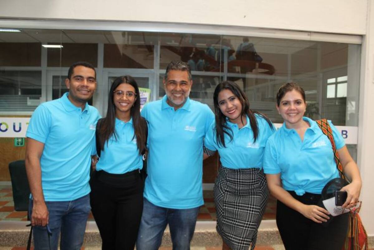 Jheivan Pinzón, Vanessa Gómez, Fabián Lesmes, Pilar Bustamante y Yuly Saenz. CORTESÍA