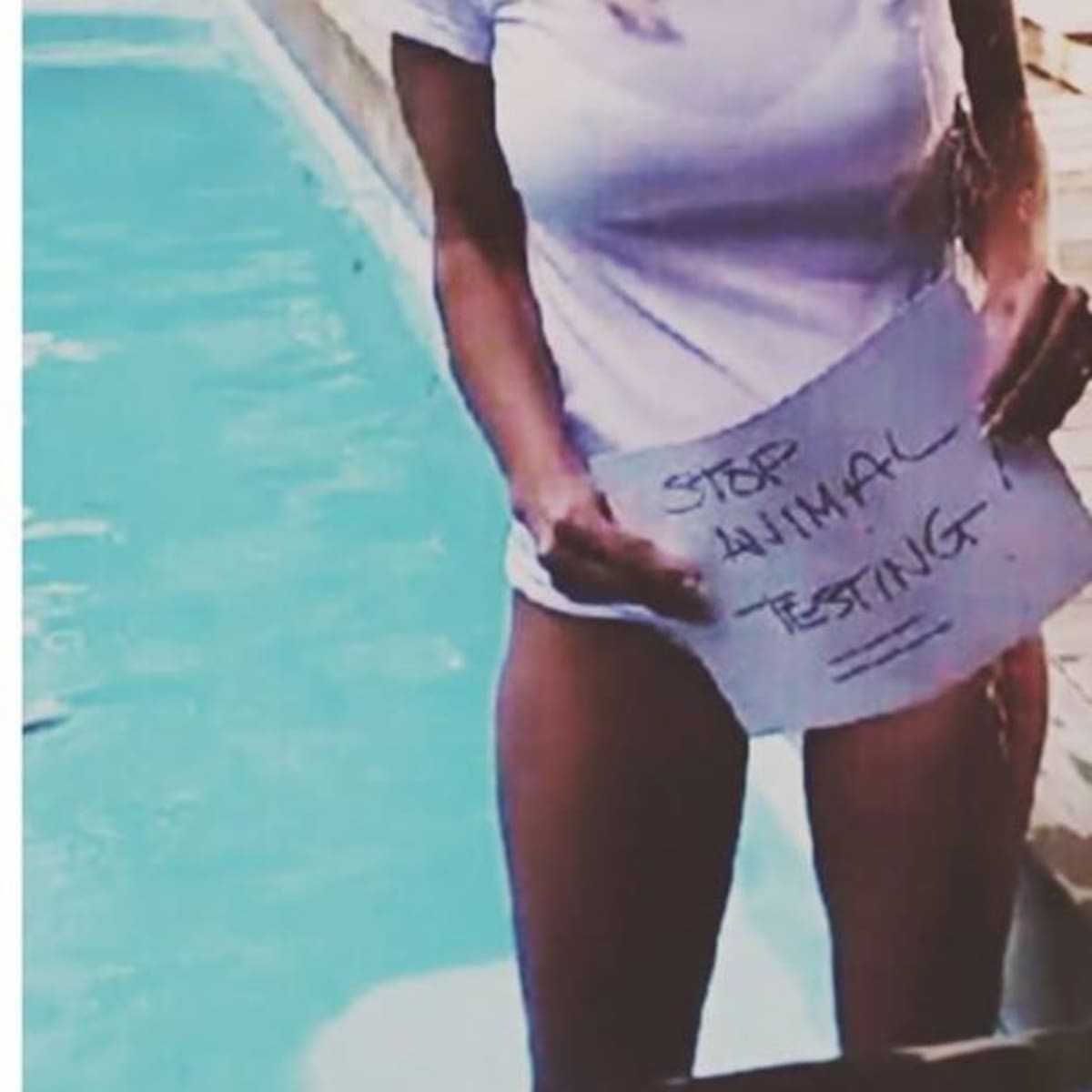 Esta fue la imagen con la que Pamela Anderson dijo que no se uniría al reto del cubo de hielo. INTERNET