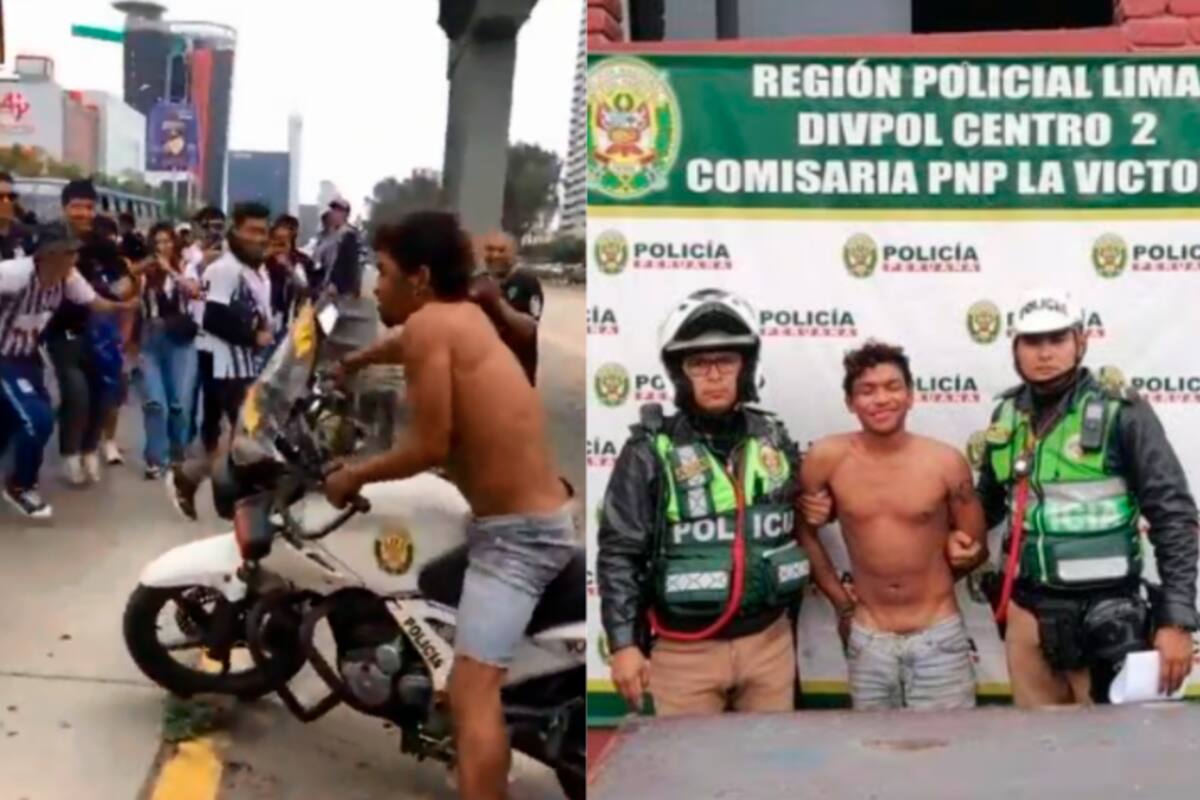Video: aficionado roba una motocicleta de la policía y huye a toda velocidad