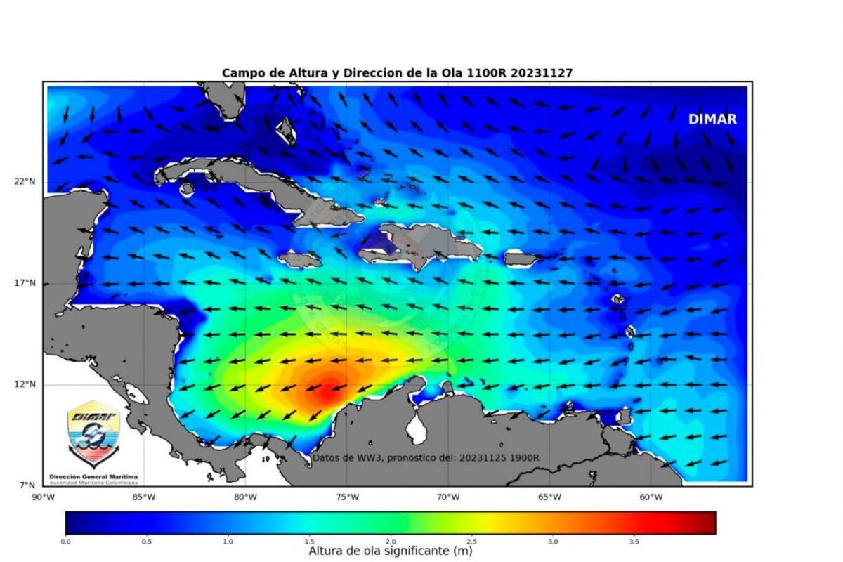 Fuertes vientos y alertas en el mar en las próximas 72 horas