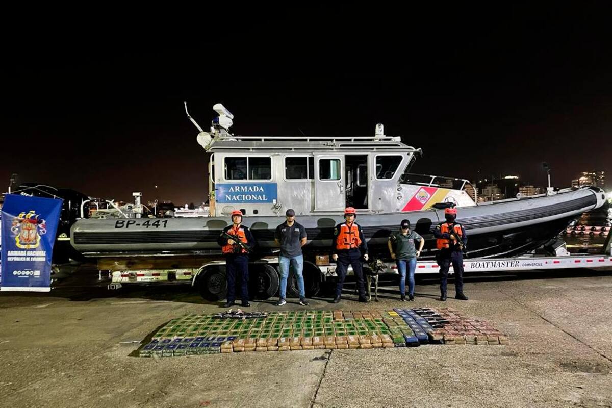 Cae más de media tonelada de cocaína que iba de Cartagena a Centroamérica