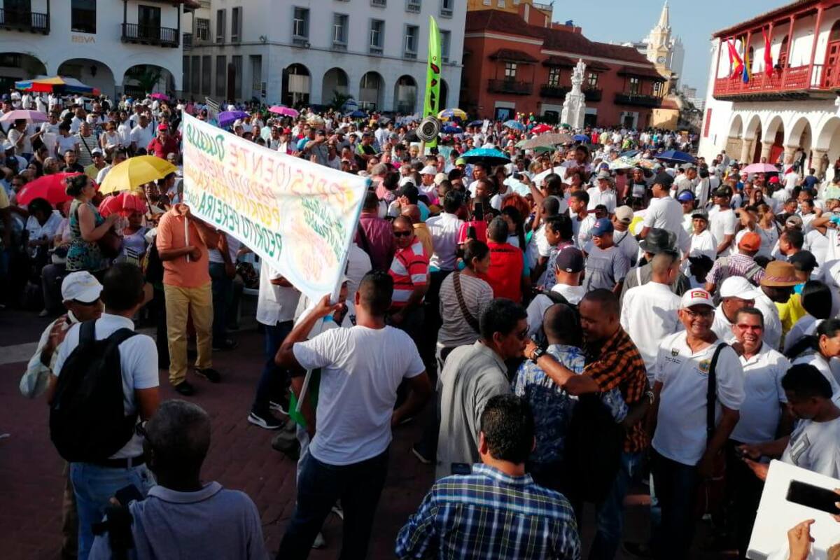 Cartageneros marchan en contra de la terna presentada por el Partido Conservador