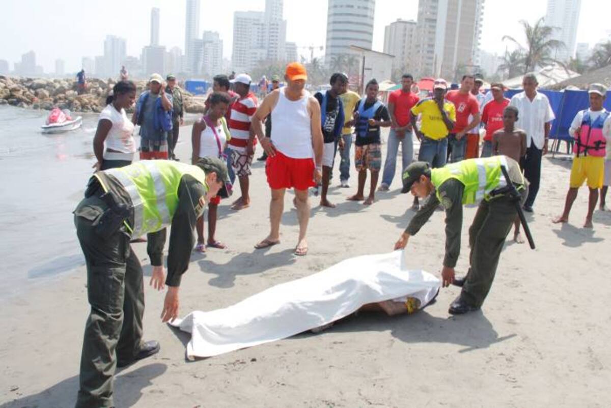 El cadáver fue encontrado en las playas de Bocagrande. Luis Aparicio
