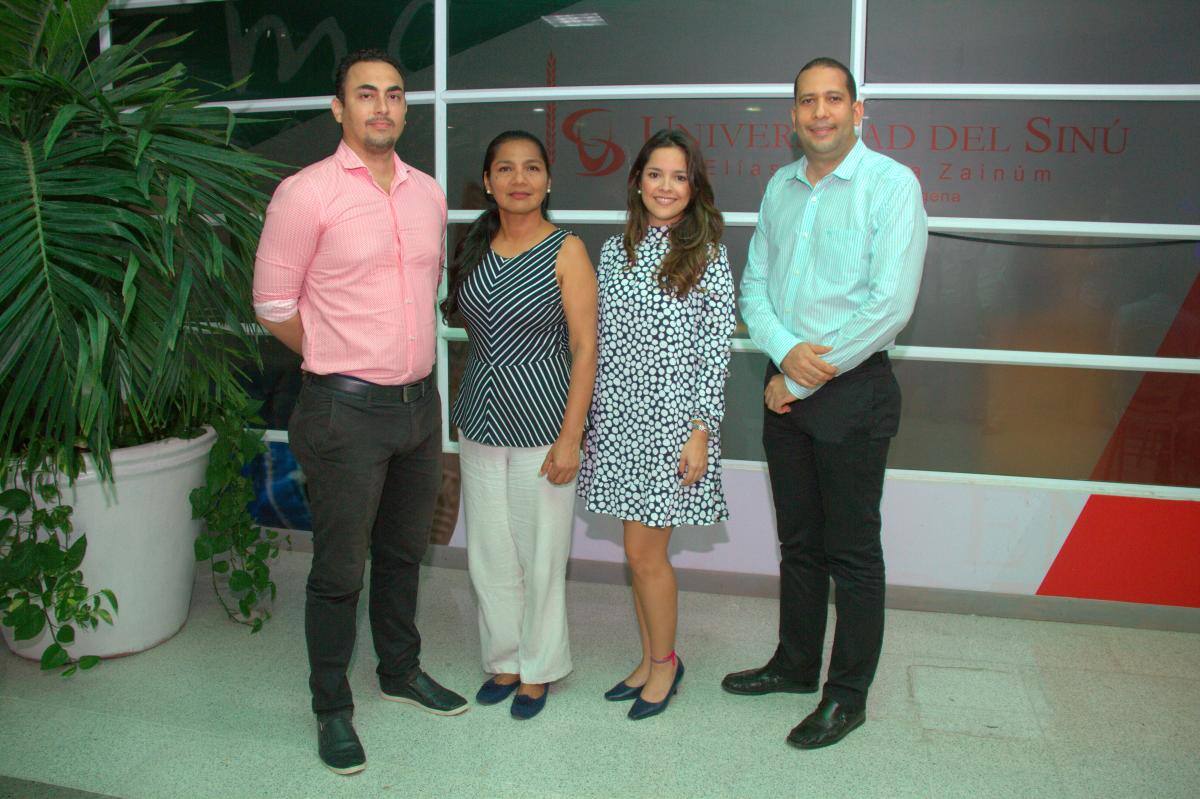 Joe Caballero, Dennis Rodaos, María Carolina Cárdenas y Fabián Roca.