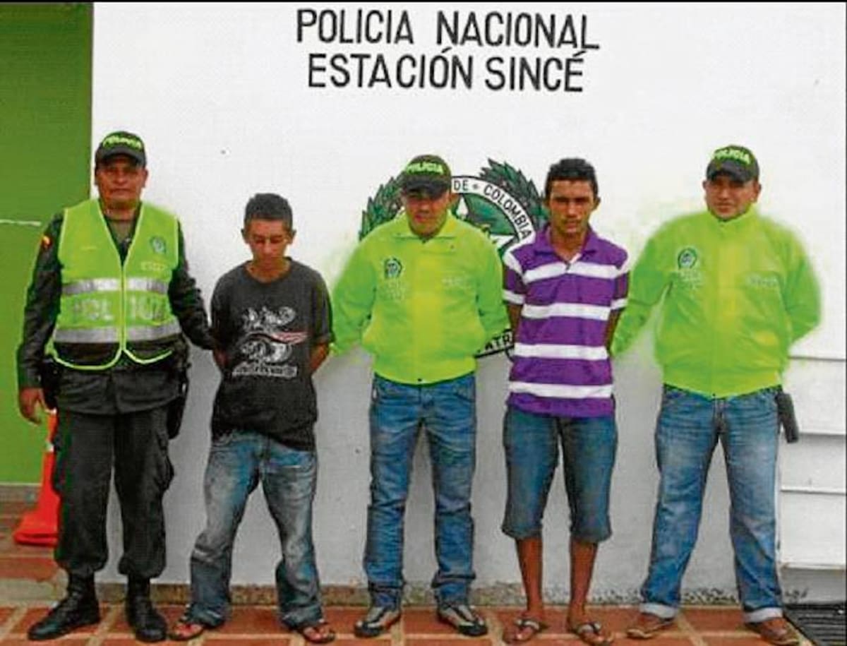 Gabriel Enrique Mercado Quintero y José Alberto Vergara, capturados con droga.