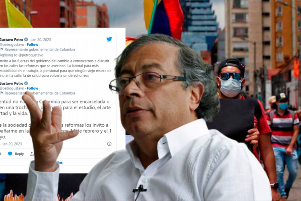 Petro se defiende en Twitter tras convocar a la gente para salir a las calles