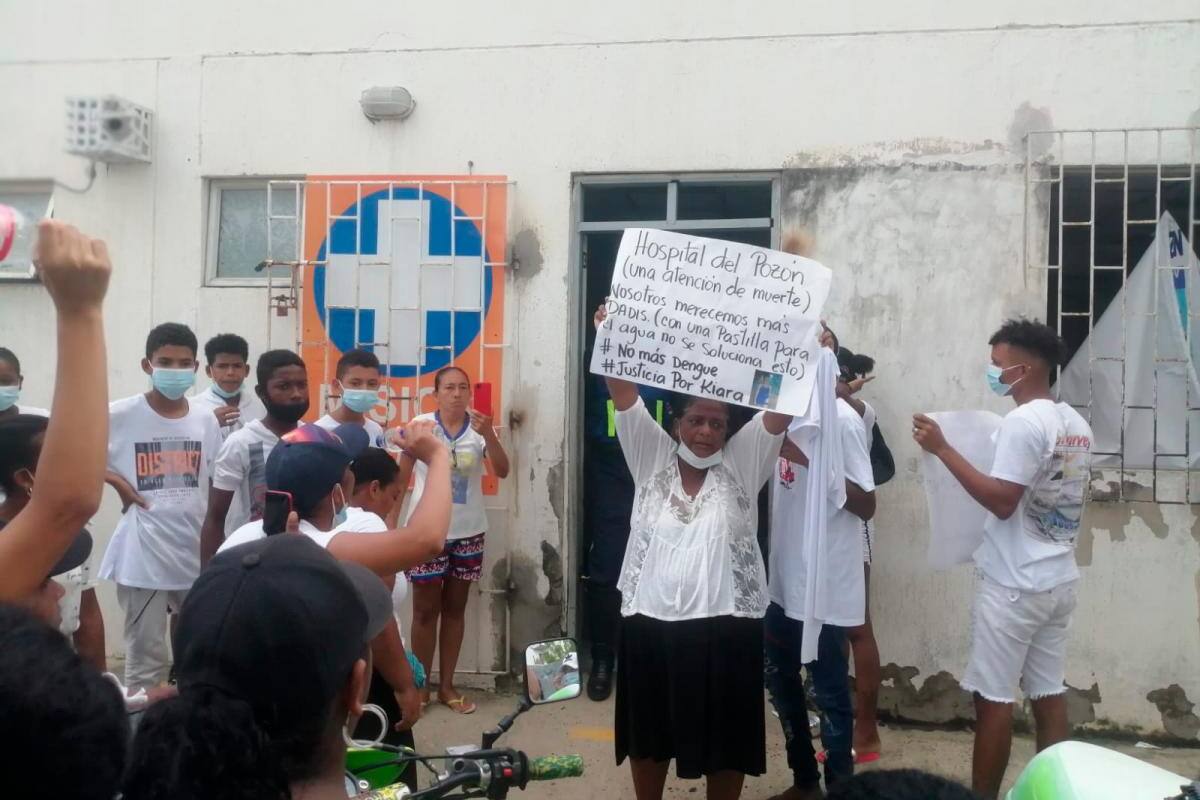 Dengue: protesta en hospital de El Pozón por muerte de niña