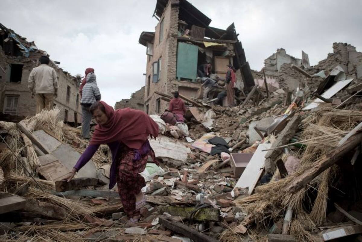 Según la ONU, ocho de los 28 millones de habitantes de Nepal se han visto afectados por la catástrofe. AFP/Nicolas ASFOURI