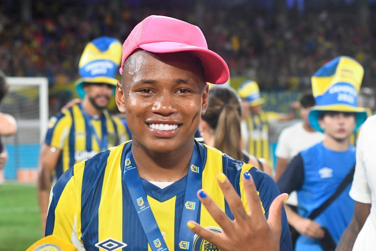 Rosario Central, equipo de Jaminton Campaz, fue campeón en Argentina