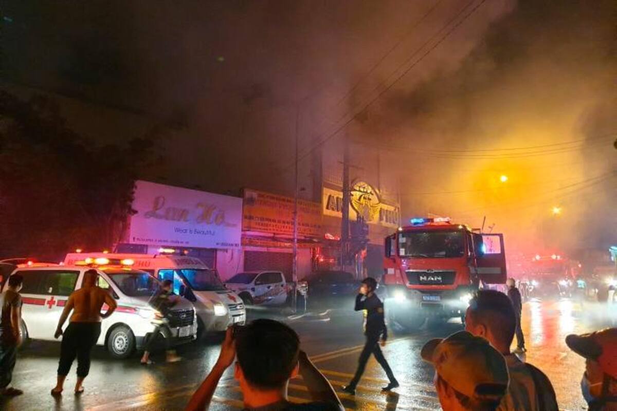 ¡Tragedia! Incendio en un bar de karaoke deja 12 muertos y 11 heridos