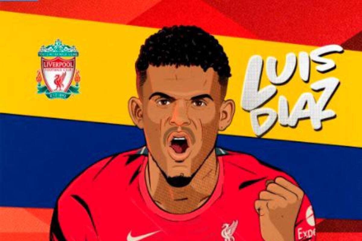 Luis Díaz ya aterrizó en Inglaterra y se vinculó al Liverpool