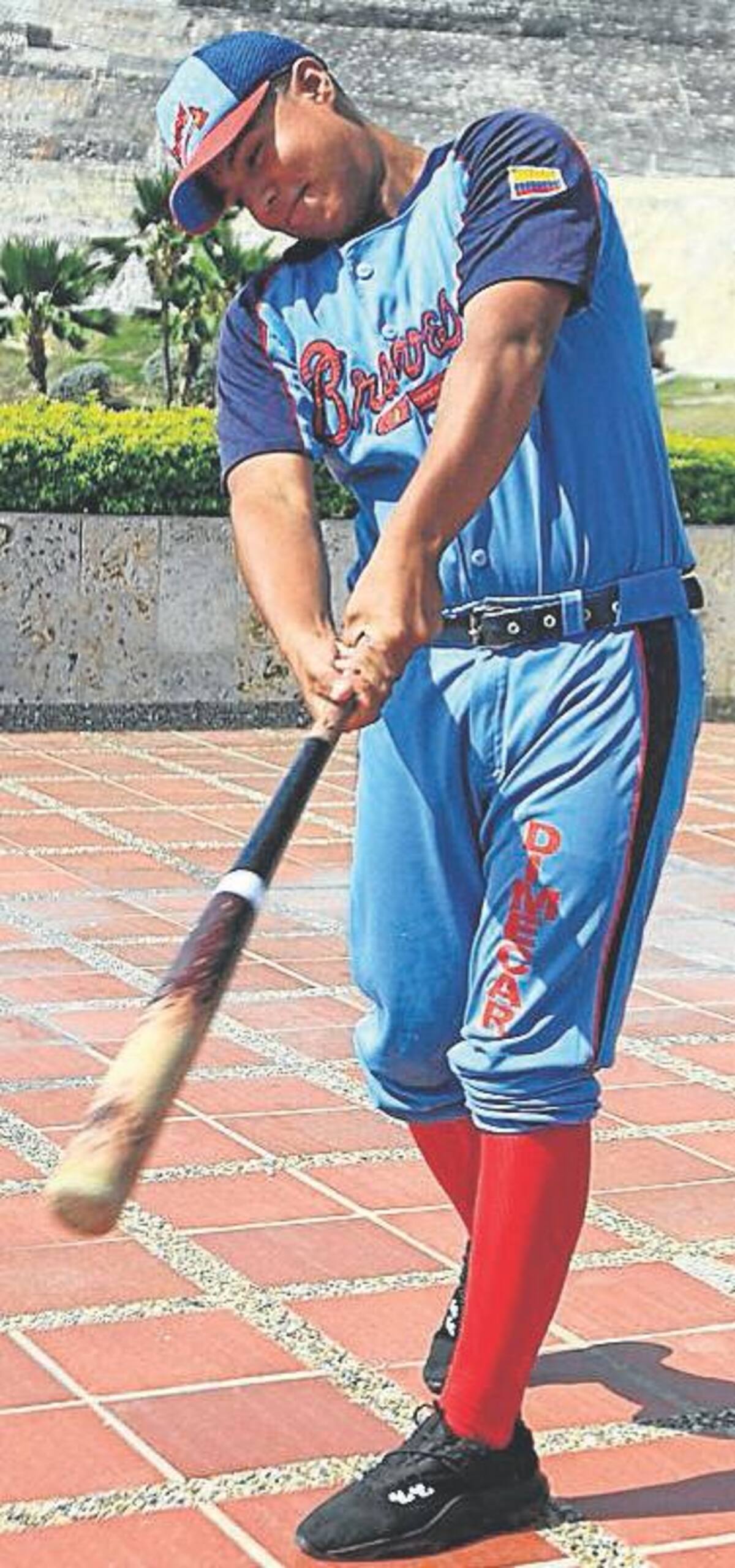 Omar Rincón, receptor y lanzador.