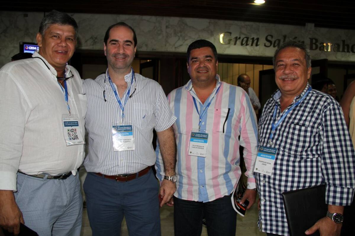 Omar Frieri, Miguel Cueter, Carlos Feliz y Jorge Rodríguez.
