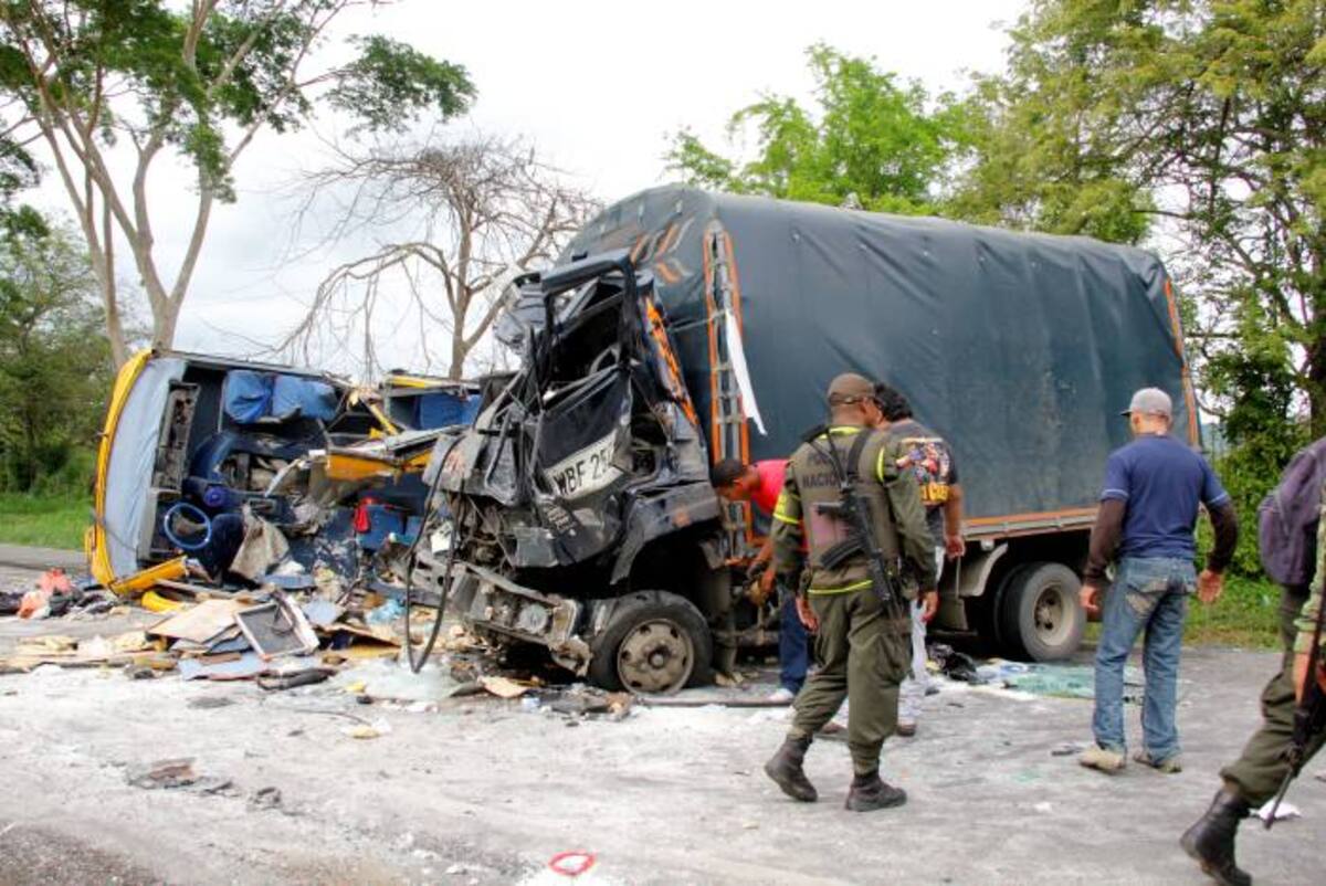 El accidente de tránsito se presentó a la altura de la Finca Rancho 70, en inmediaciones Carreto. LUIS APARICIO - EL UNIVERSAL -