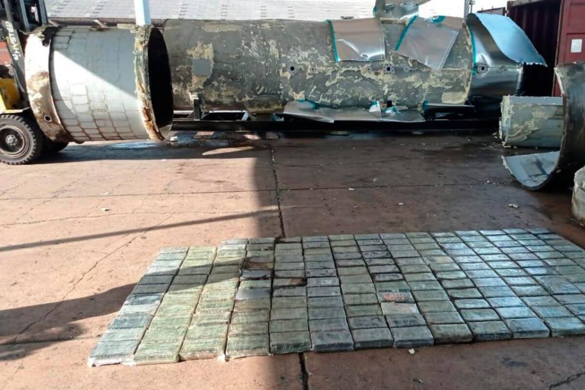 Descubren ‘narcotanque’ con 712 kilos de cocaína en Cartagena