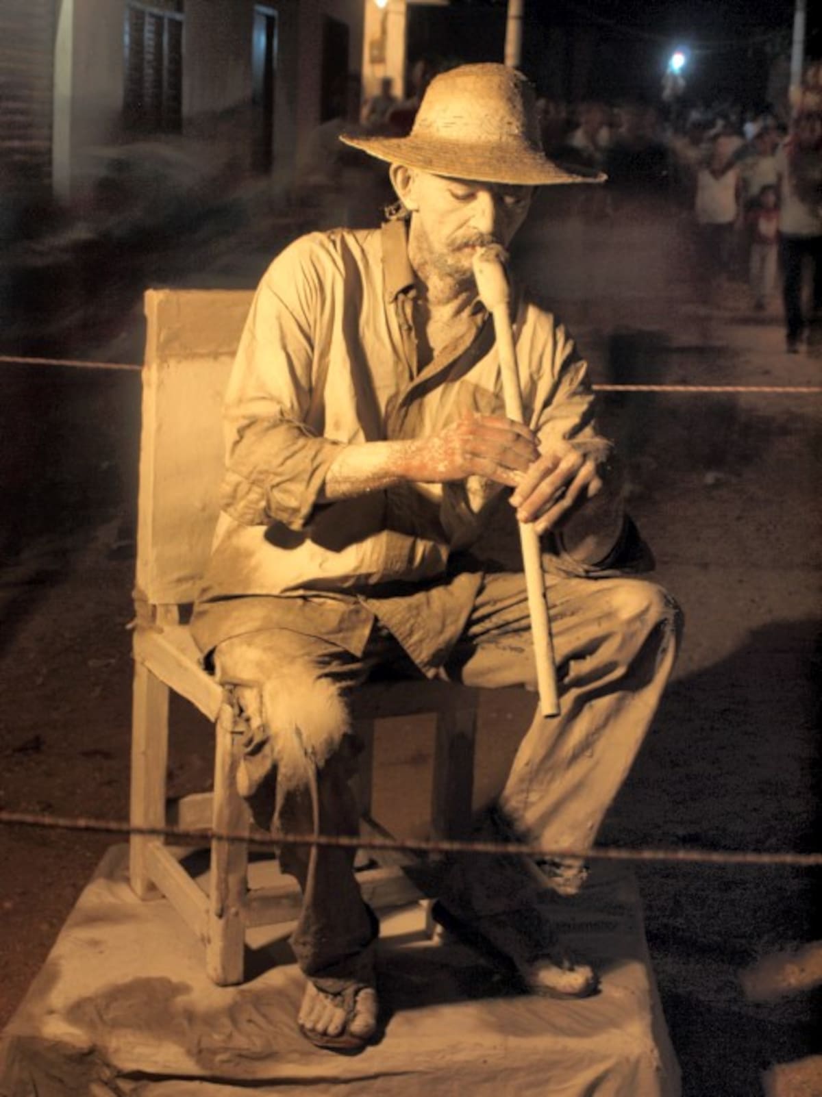 Algunos de los cuadros vivos que tradicionalmente se realizan en Galeras (Sucre).