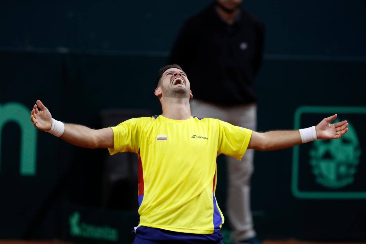 Copa Davis: Nicolás Mejía le da primer punto a Colombia