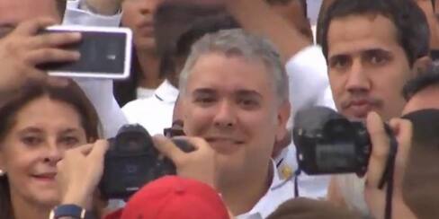 Guaidó llega a concierto en Cúcuta y se une a Duque, Piñera, Abdo y Almagro