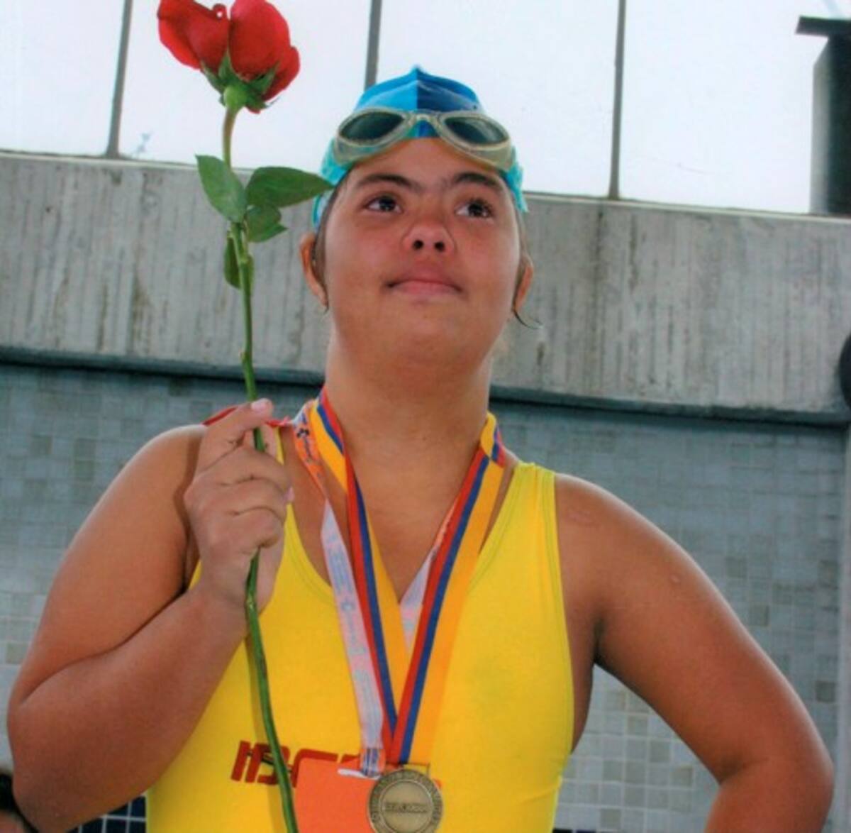 Andrea Torres en las XVII Olimpiada especial Fides – Compensar Iberoamérica en Colombia. CORTESÍA