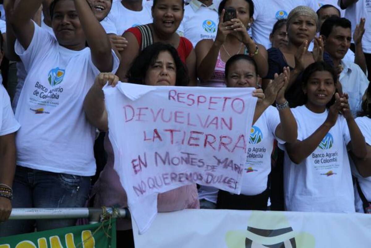 Los Montes de María pide restitución de sus tierras. Fotos Jorge Payares - Cortesía Qhubo Barranquilla -