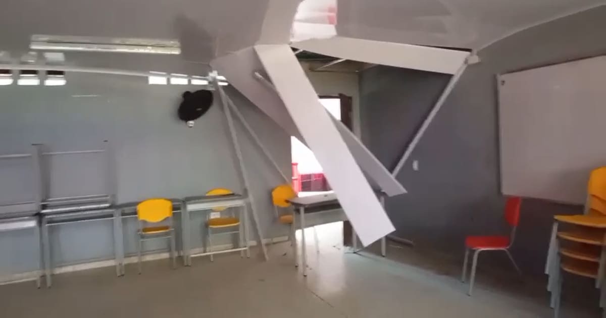Denuncian colapso de techo en la Escuela Normal Superior de Cartagena