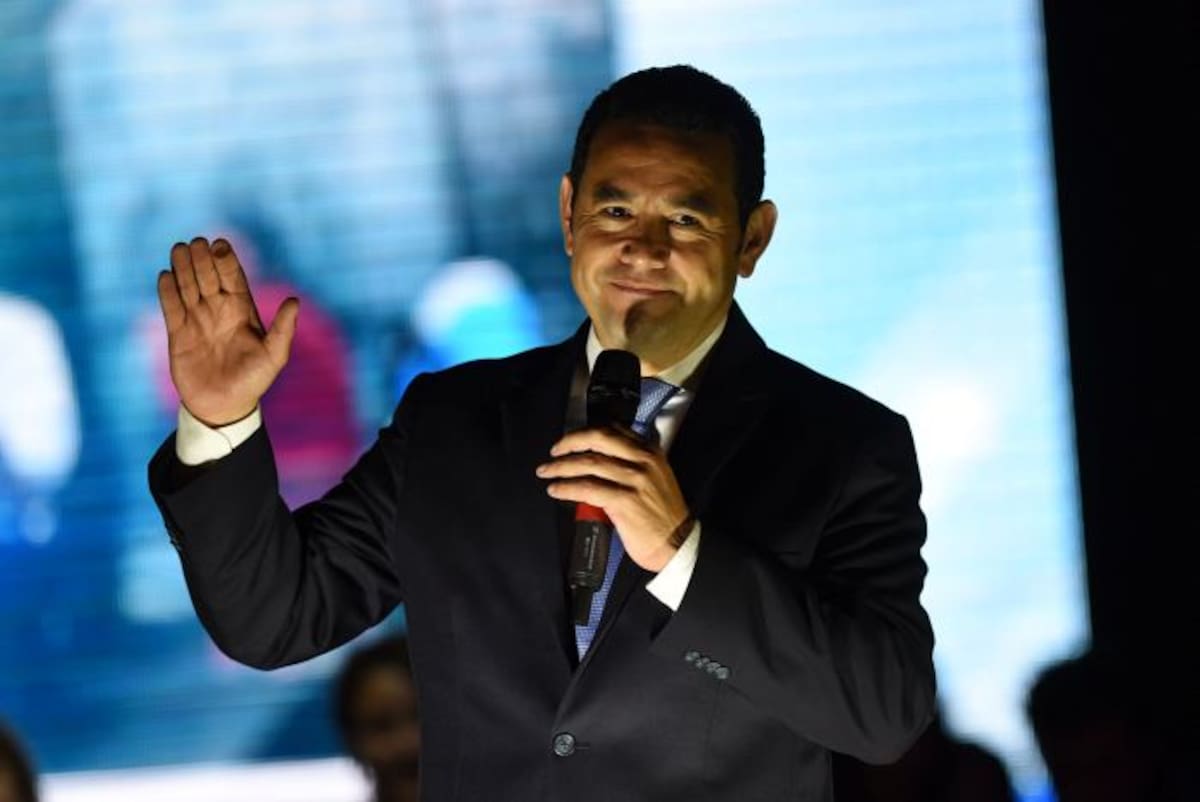 Jimmy Morales, presidente electo de Guatemala. AFP JOHAN ORDONEZ