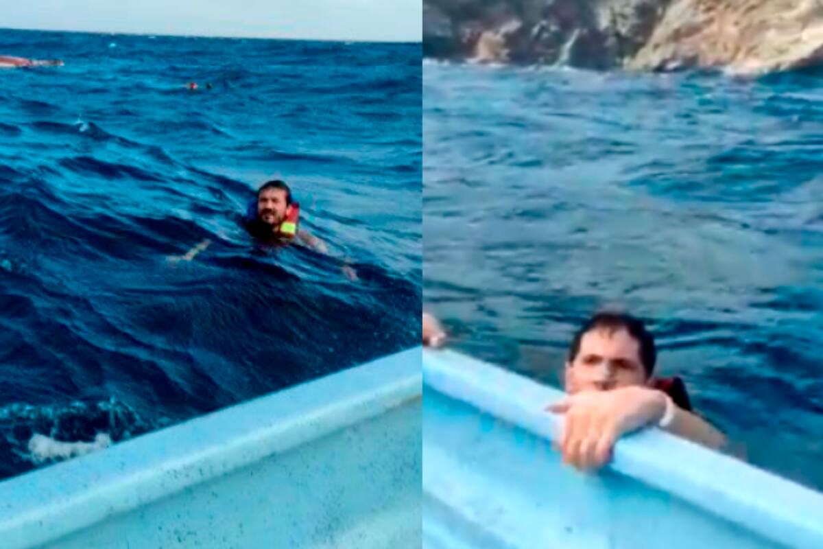 Video: así fue el naufragio de embarcación en el Parque Tayrona