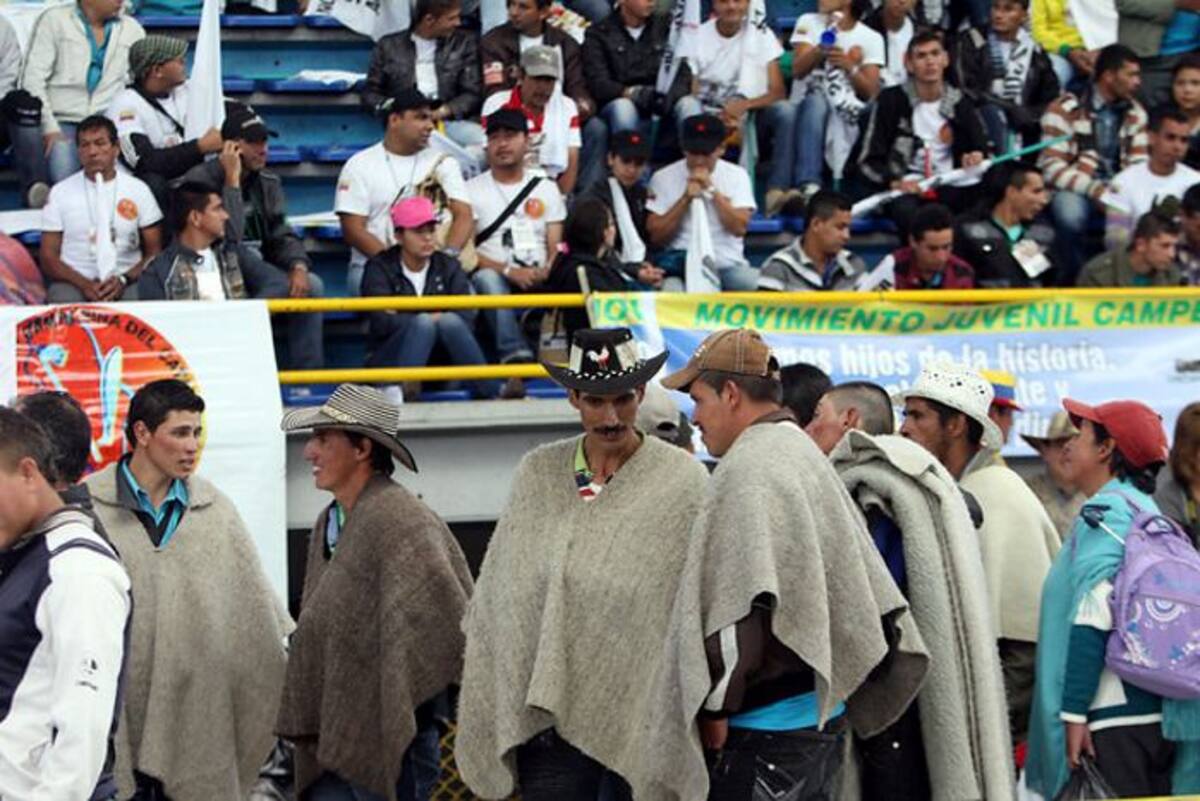 Las marchas de campesinos han generado congestiones vehiculares. COLPRENSA