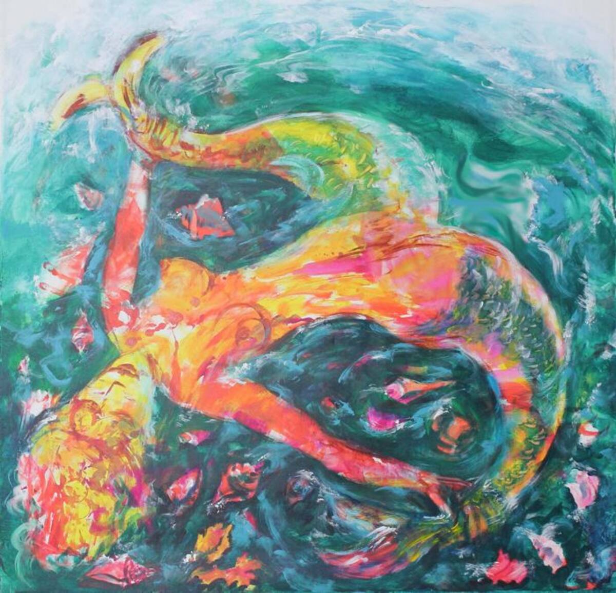 Una de las obras de Bibiana Vélez, Homenajeada del Festival de las Artes Unibac 2018. Cortesía Unibac