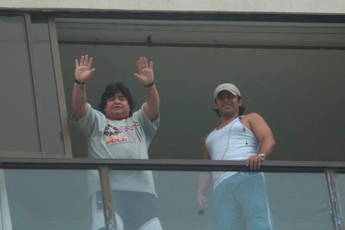 “Así seguimos a Maradona en su visita a Cartagena”, Óscar Díaz