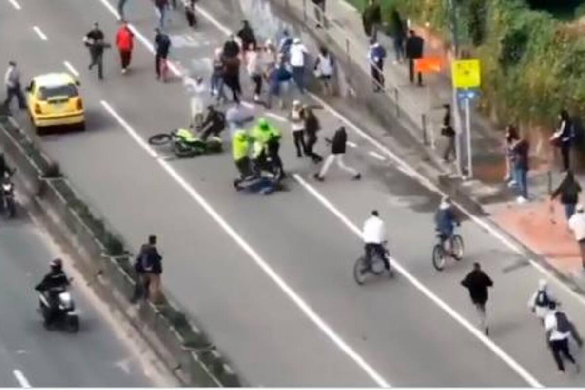 Denuncian abuso policial en movilización de skate en Bogotá