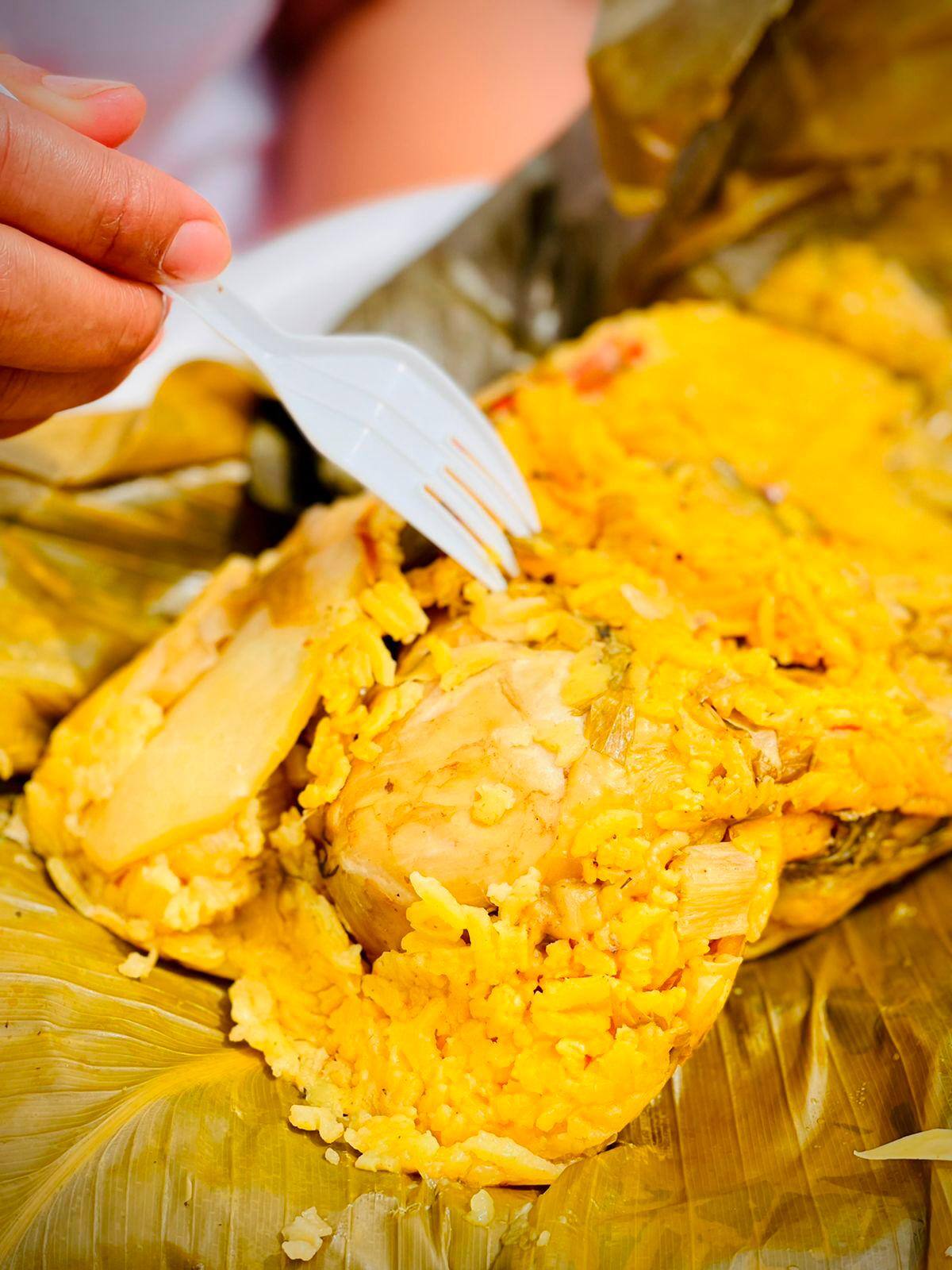 Pastel tradicional de pollo. // Foto: Nayib Gaviria
