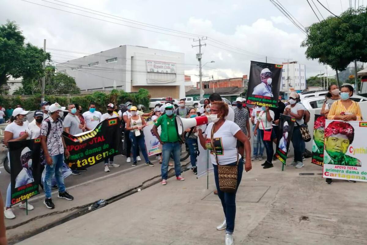 “A Cynthia le están haciendo una persecución política”: manifestantes