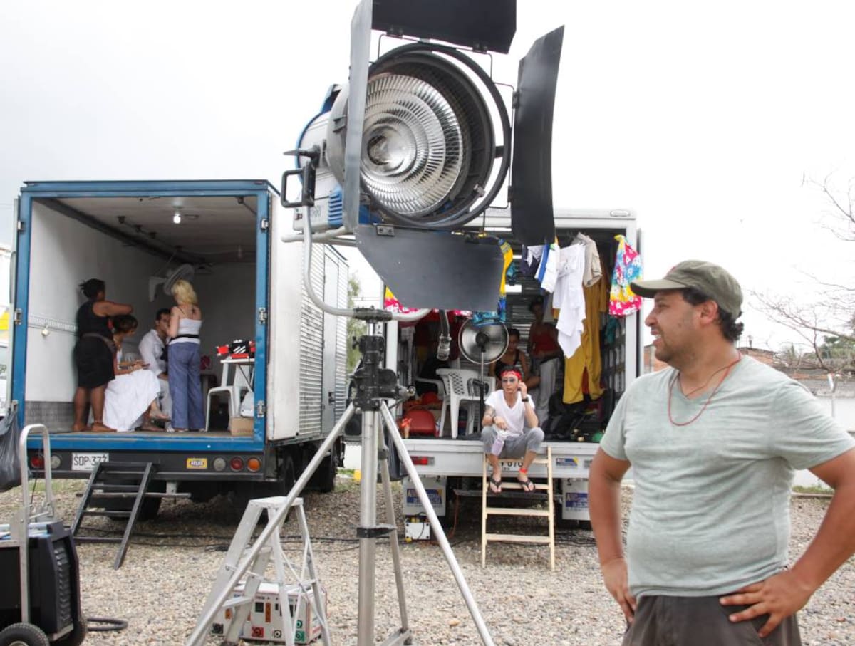 Harold Trompetero. Detrás: Karen Martínez y John Leguízamo. Zenia Valdelamar/El Universal/