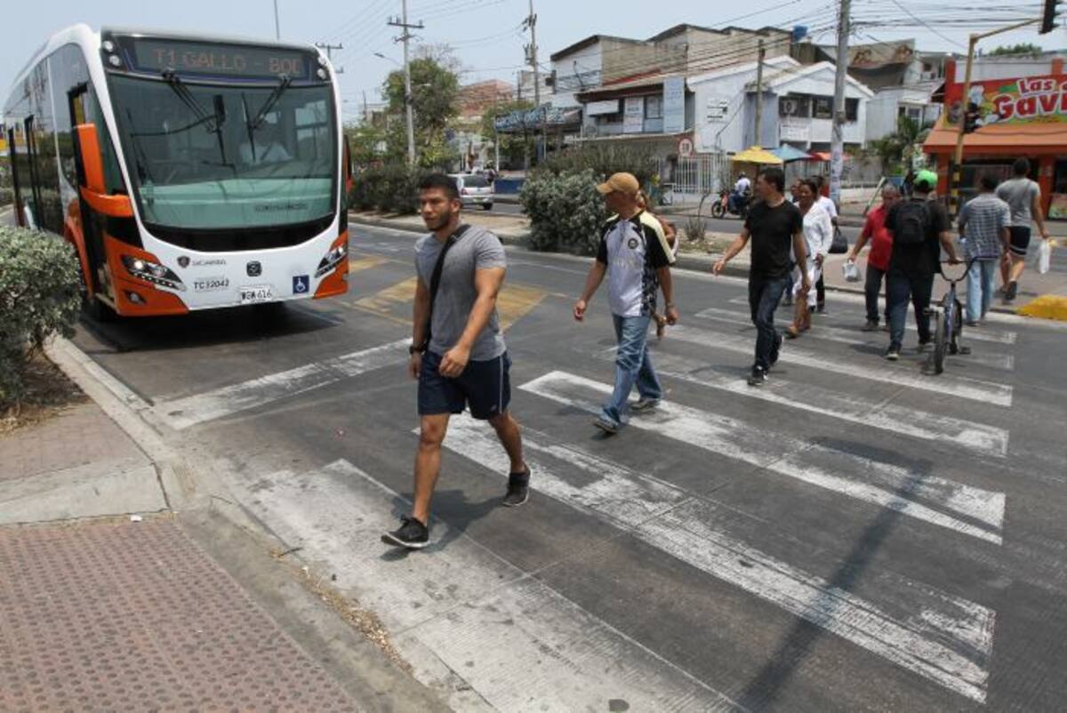 Para los peatones el mensaje sigue siendo usar las cebras, que son los pasos seguros. // JULIO CASTAÑO-EL UNIVERSAL