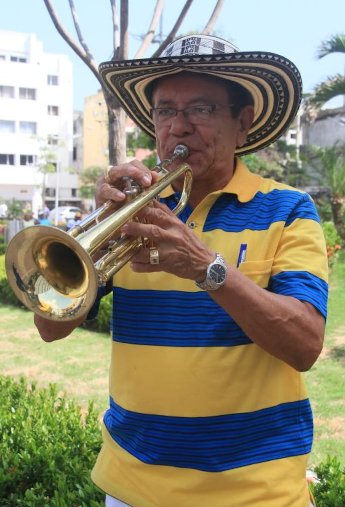 Solo de trompeta de Miguel Emiro Naranjo. Zenia Valdelamar