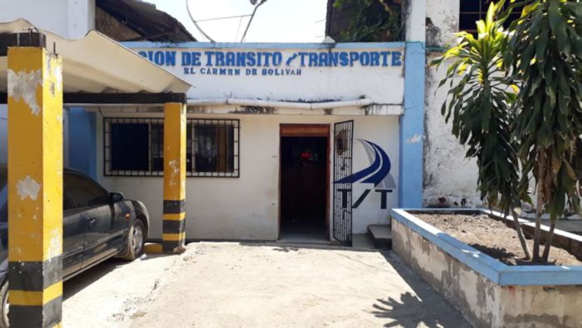 Inspección del Tránsito Municipal de El Carmen de Bolívar. archivo