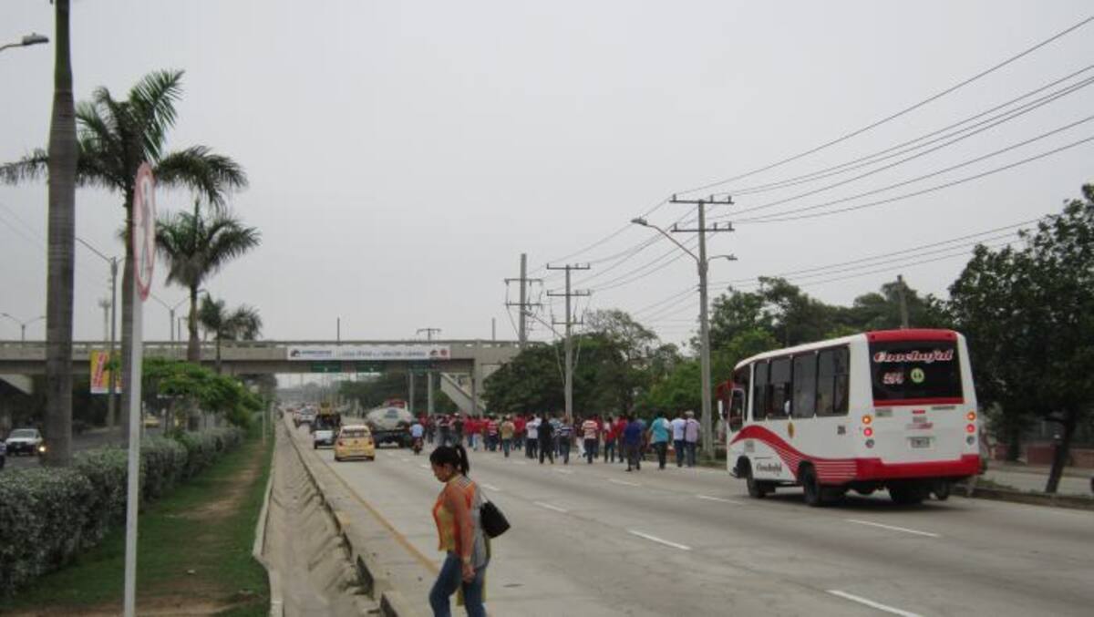 Barranquilla soportó dos días de protesta. Rafael Polo - Cortesía QHubo-