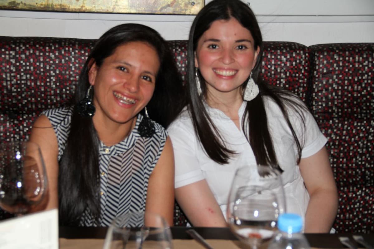 Alix Rosero y Maira Ureña.