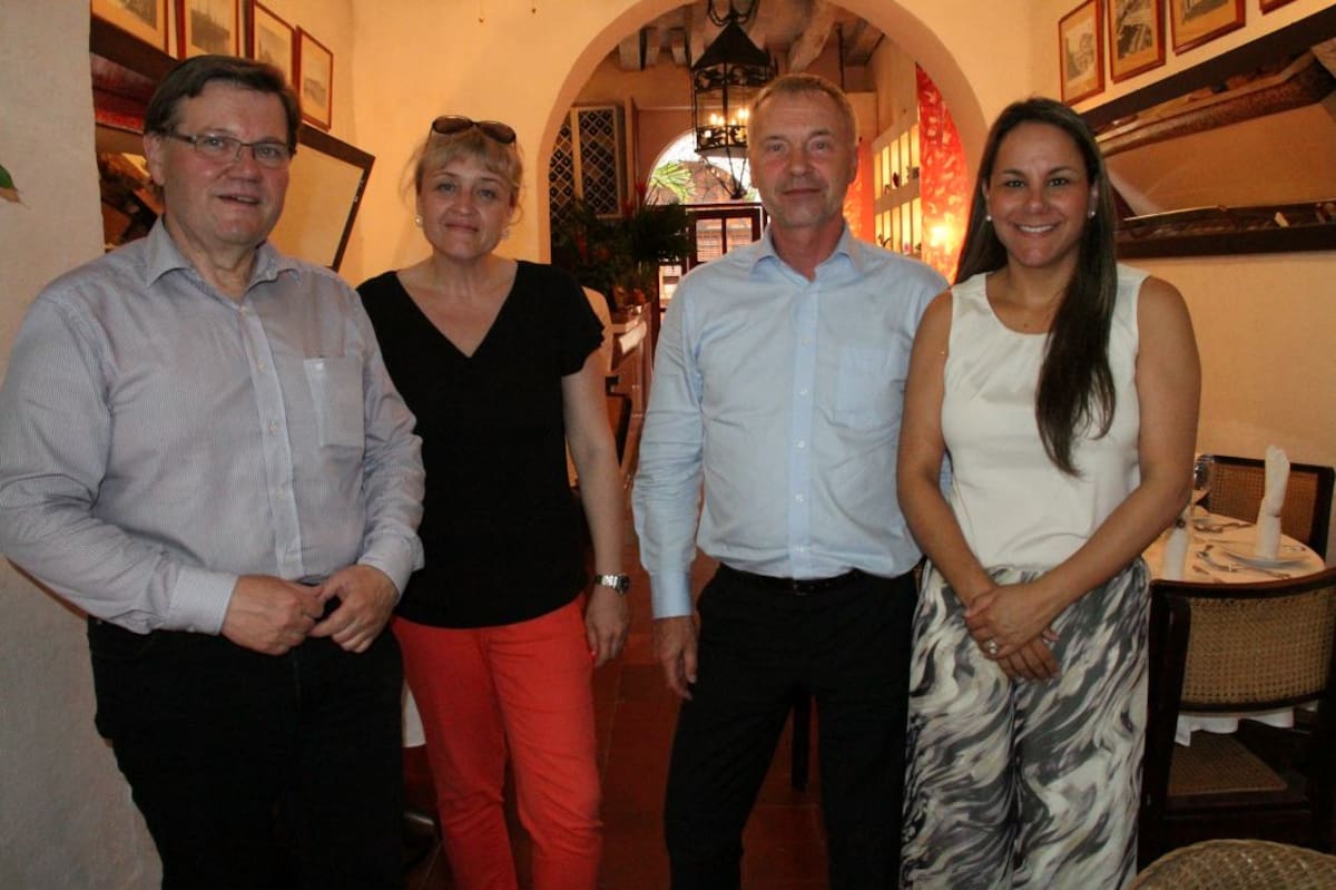 Zdenik Skromach, Andrea Juzová, Leopold Sulovsky y María Camila Salas.