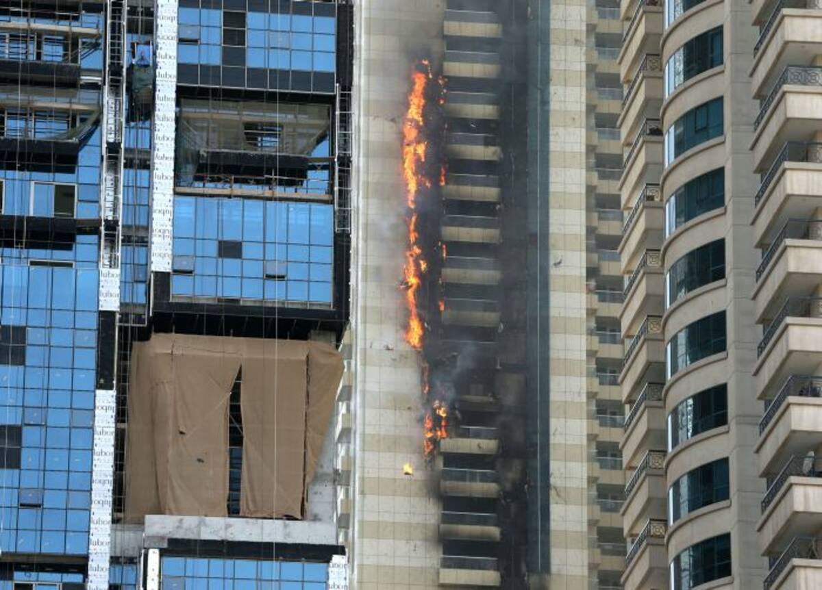 Incendio en Dubai. AP Adam Schreck