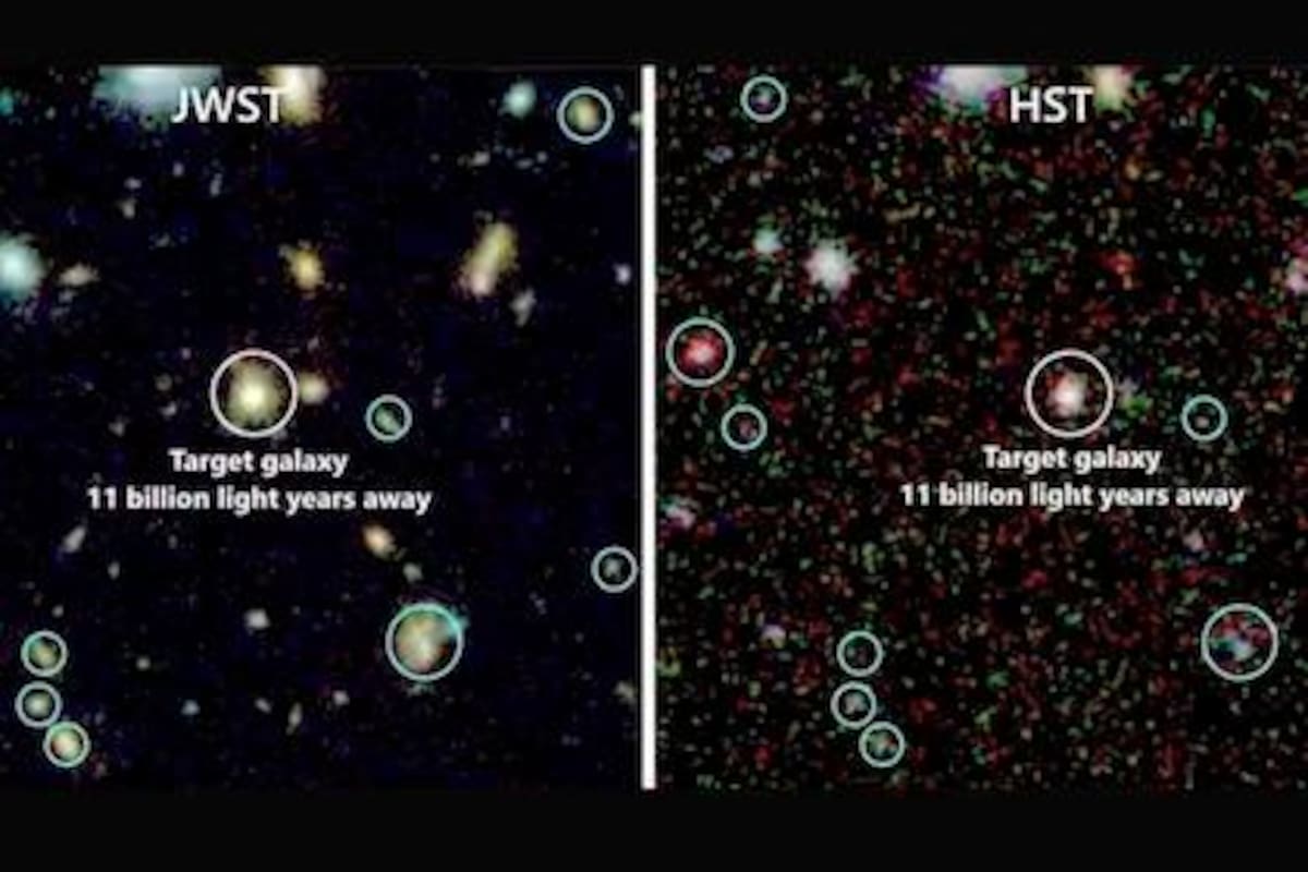 Webb capta galaxias jóvenes ricas en gas activando el universo