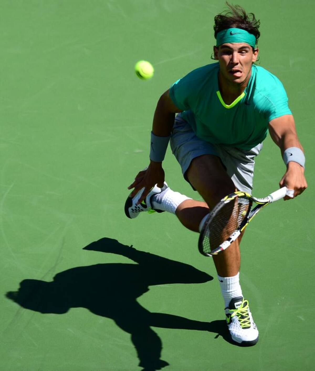 Nadal disputará el título del torneo californiano mañana domingo contra el ganador de la otra semifinal entre el serbio Novak Djokovic, y Juan Martín del Potro. AFP