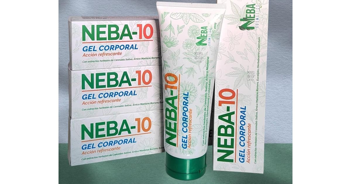 NEBA-10: The natural gel that relieves bumps, muscle tension, and tired legs