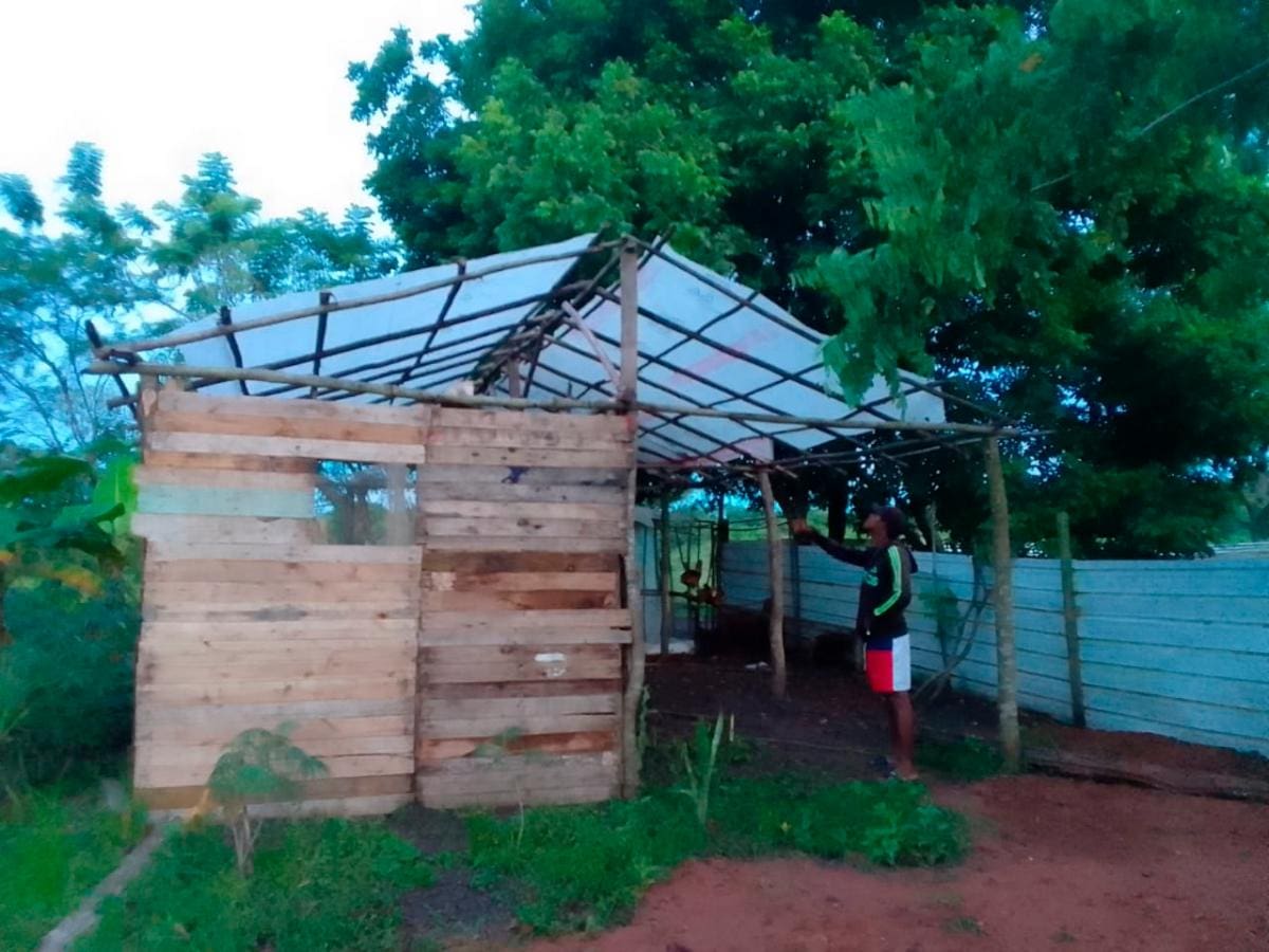 Vivienda en riesgo de colapsar en Caizem. //Cortesía