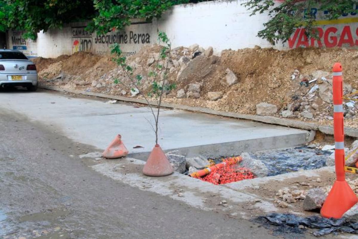 Las obras de los primeros 70 metros lineales de la carrera Tercera de Bocagrande durarán unas tres semanas, informó el Consorcio Rutas Complementarias. // Archivo