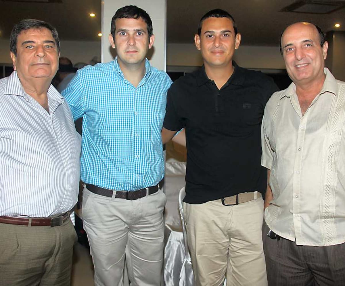Elías Daffach, Samir Kattour, Navil Kattour y John Abiad.