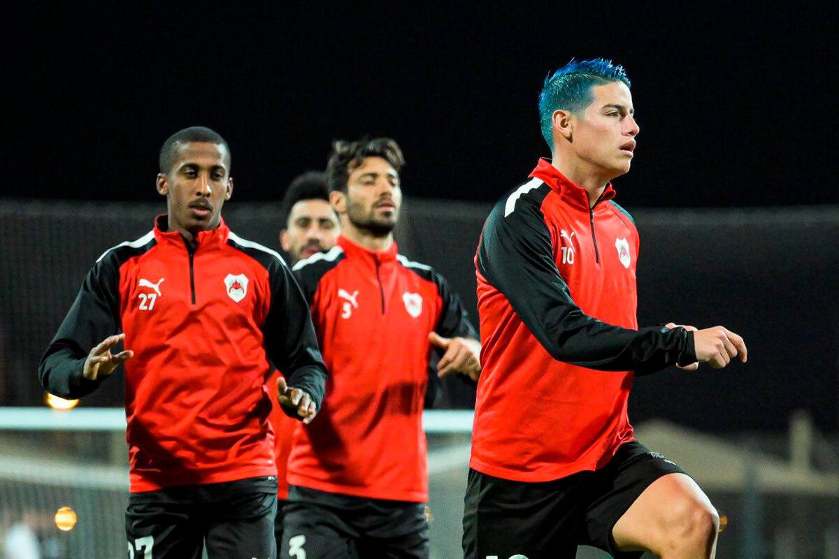 Futbolista se desmaya en pleno partido del Al-Rayyan, equipo de James Rodríguez