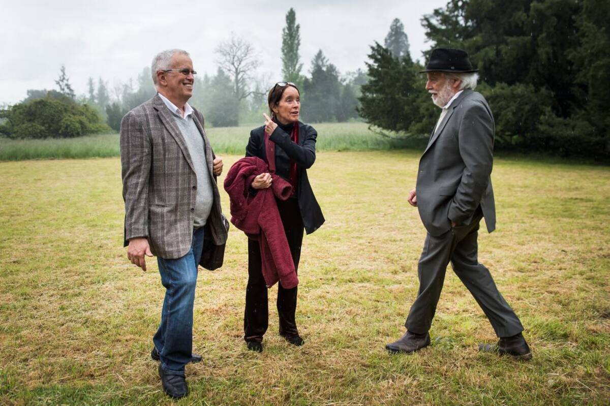Eugene Chaplin, Victoria Chaplin, y Michael Chaplin.